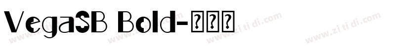 VegaSB Bold字体转换